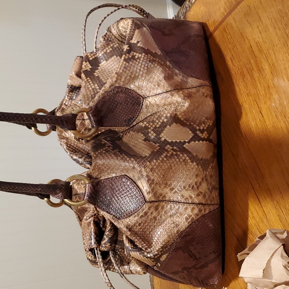 Mauro Governa real snakeskin shoulder bag - Picture 15 of 15